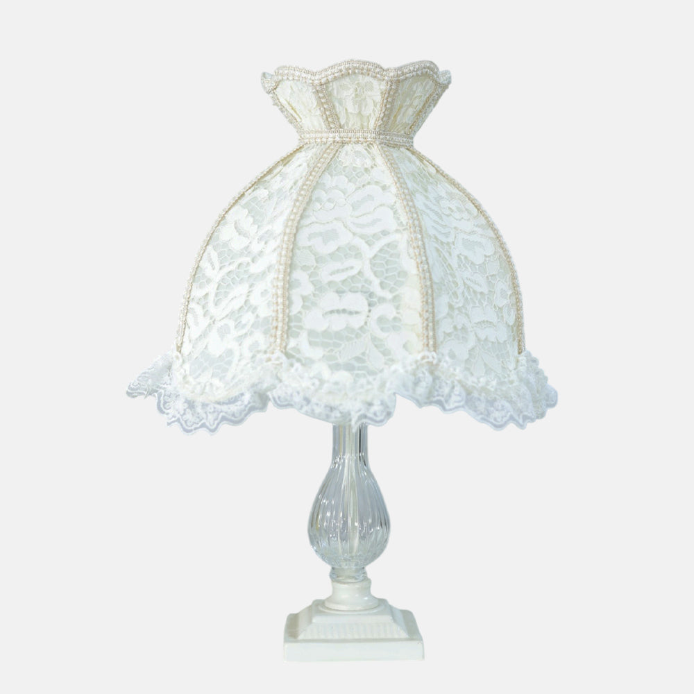 Opal Table Lamp, 1 Light, Aluminum, Whitey - اباجورة أوبال، 1 لمبة، ألومنيوم، وايتي